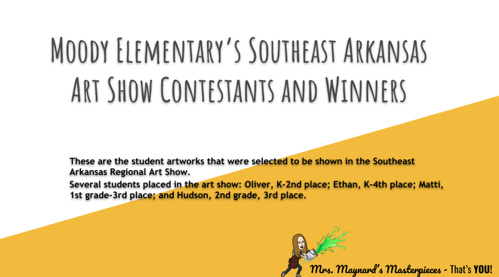 Art Winners Moody Elementary