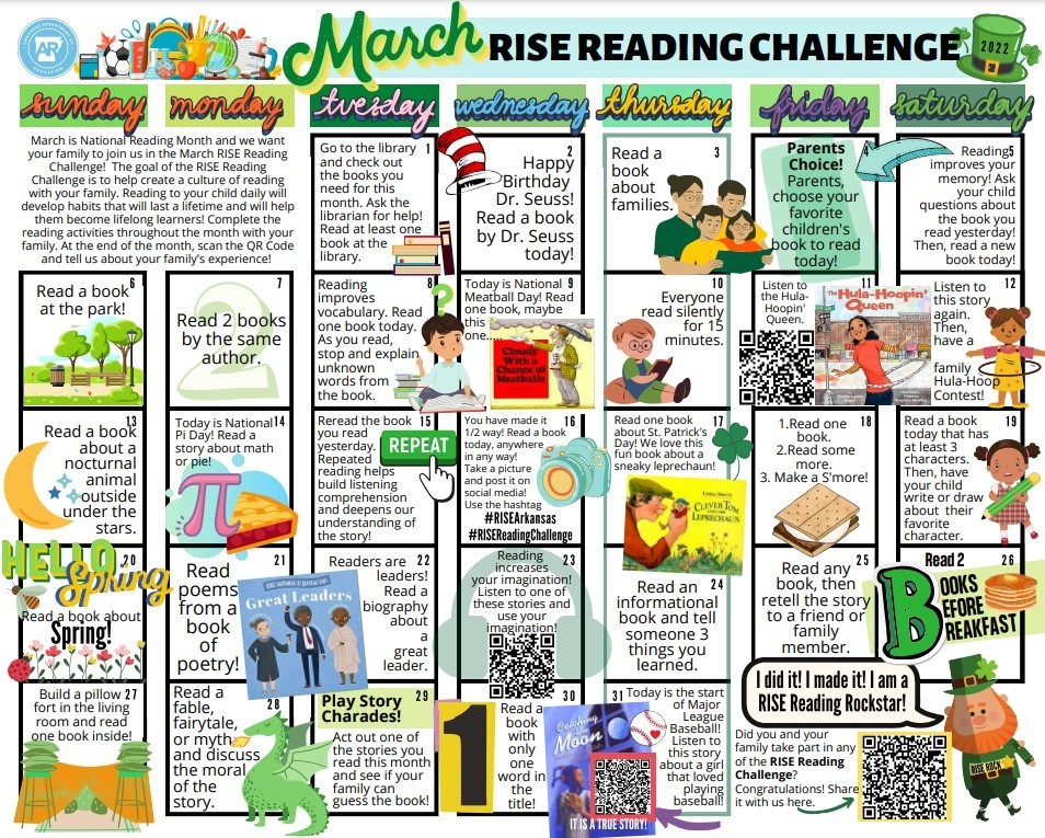 March RISE Reading Challenge
