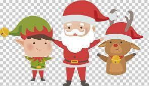 Elf, Santa, Rudolph
