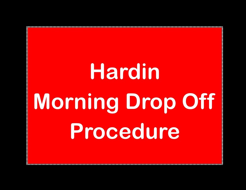 Morning Drop Off Procedure