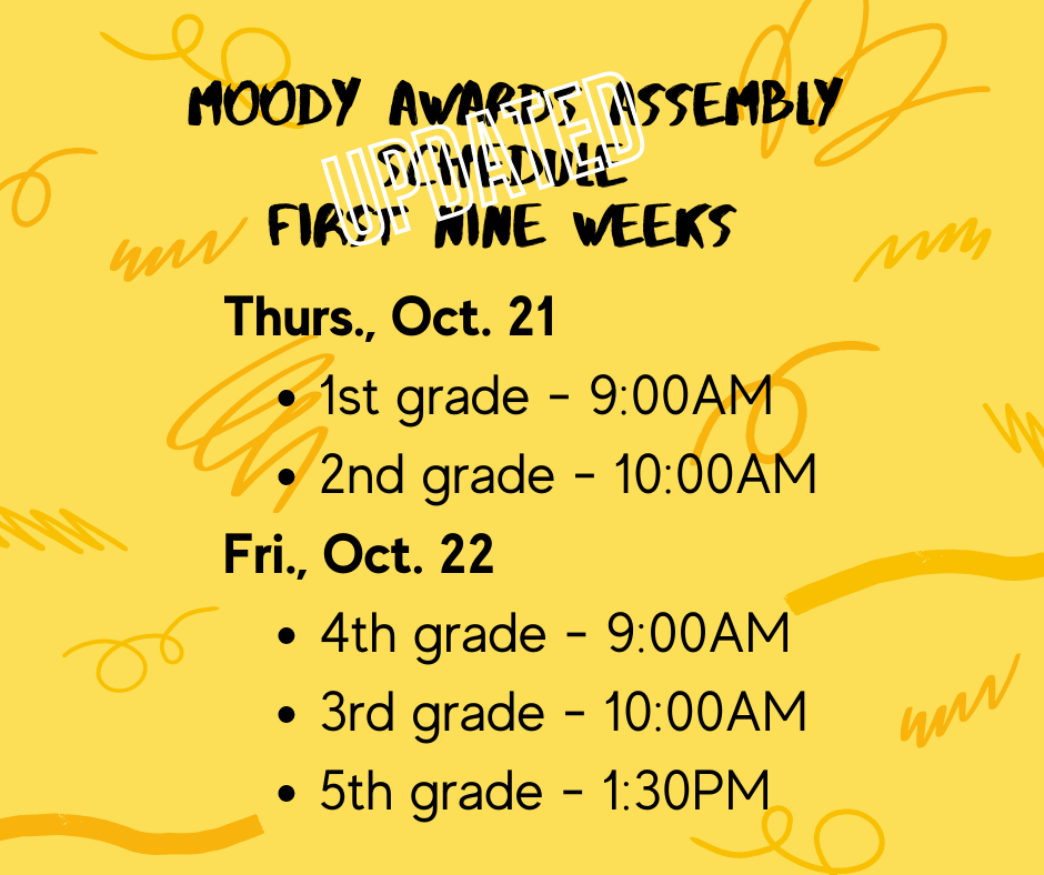 updated awards times
