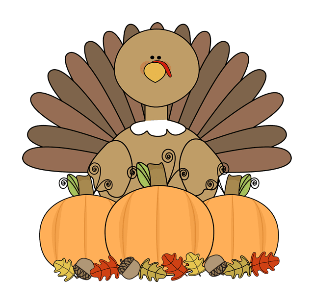 turkey and pumpkins
