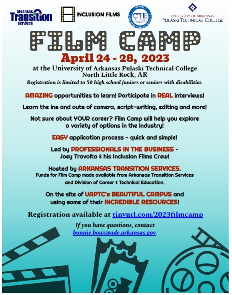 Film Camp - April 24-28 - UA Pulaski Tech NLR