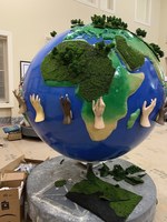 White Hall High School Graduate's Art on Display at the Clinton Library.