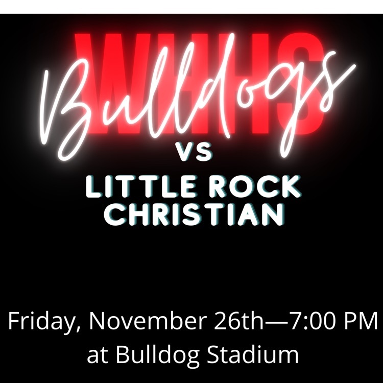 Bulldogs vs. LR Christian Friday, November 26th at 7pm