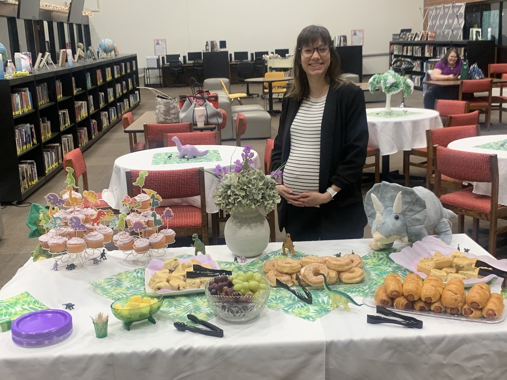 Pictures from the baby shower held for Mrs. Hollowell.