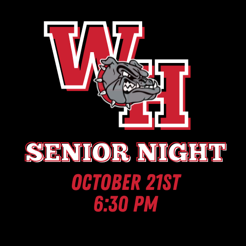 Senior Night Octobers 21 at 6:30 PM